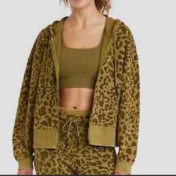 JoyLab Jackets & Blazers - Leopard Joylab sweatsuit